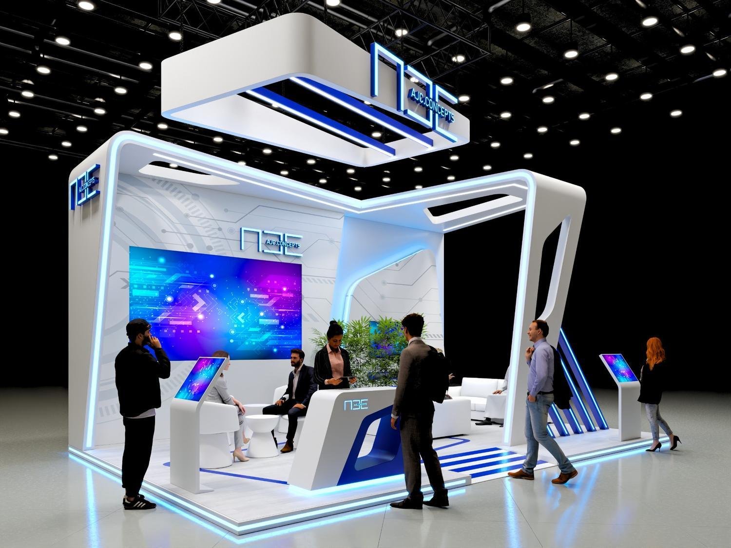 AJC Concepts branded exhibition stall design